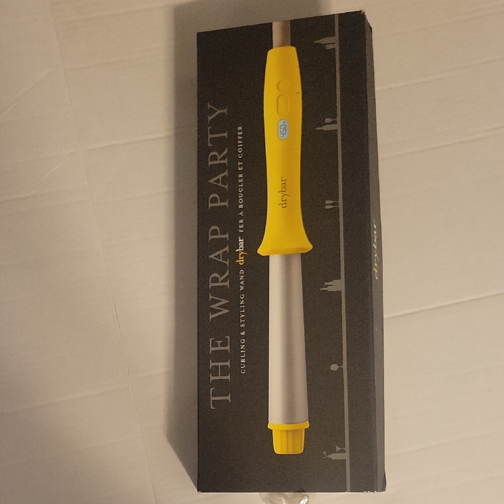 Drybar Yellow and Silver Curling Wand